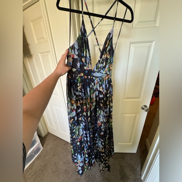 Meghan LA Sleeveless Maxi Dress Wildflower Navy - Picture 6 of 16